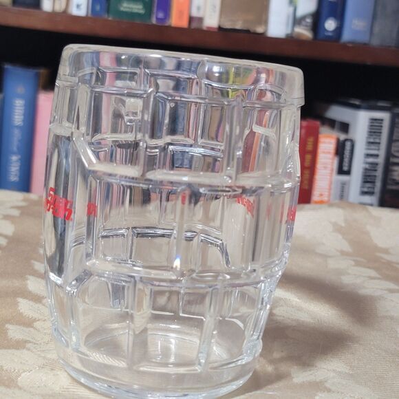 Snap-On Tools Hex Pattern Acrylic Beer Mug Cup Red vtg Logo 24oz. USA NICE - Picture 6 of 14